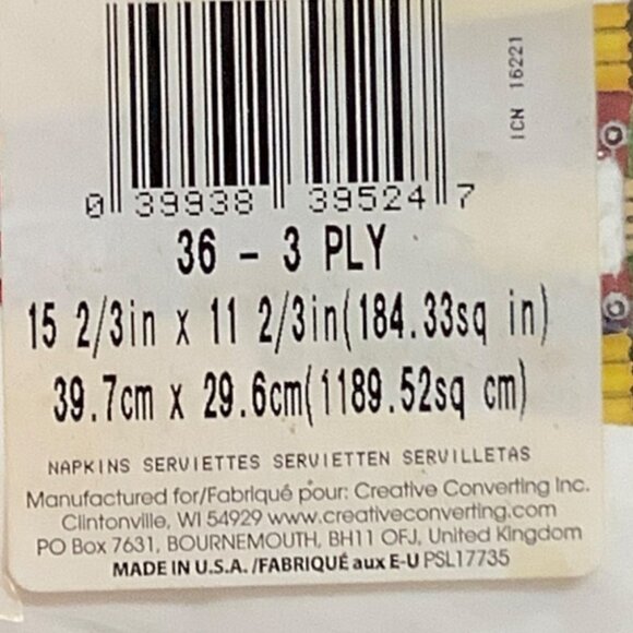 Holly Nutcracker 3-Ply Paper Napkins Set 36 Christmas NEW Sally Eckman Roberts - Picture 3 of 3